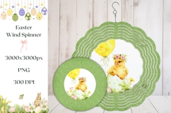 Easter Chick Wind Spinner, Glitter Wind Spinner Template Product Image 1