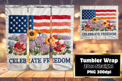 Beautiful 20oz Tumbler Artwork , Patriotic Product Image 1