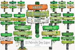 St Patricks Day Signs Clipart Product Image 1