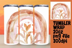 Vibrant 20oz Tumbler Wrap Rainbow Design Product Image 1