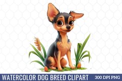 Watercolor Dog Breed Clipart Product Image 1