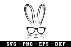 Bunny Ear &amp; Face SVG | SVG Cut files | Cricut Product Image 1