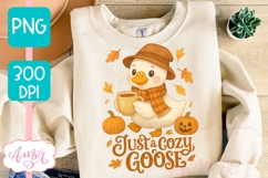 Just a cozy goose sublimation PNG | Fall shirt png design Product Image 3