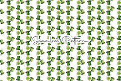 St. Patrick's Day Seamless Patterns - Leprechaun &amp; Clovers Product Image 6