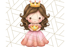 Princess Clipart PNG, Cute Royal Girl Clip Art Product Image 2