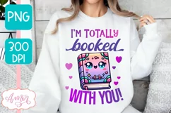 Valentines PNG design for book lovers, bookish shirt PNG Product Image 3