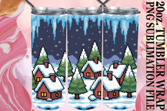 Heartfelt dreams 20oz tumbler wrap, Winter Product Image 1