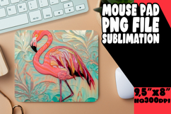 BLISSFUL desk pad Artistic PNG, Flamingo Product Image 1
