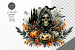 Halloween clipart, Skeleton clipart, Autumn clipart Product Image 1