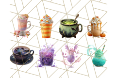 Halloween Drink Clipart PNG, Spooky Cute Beverage Art Product Image 2