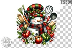Christmas Snowman Sublimation - Clipart PNG Design Product Image 1