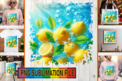 VIBRANT Sublimation Art for TSHIRTS, 3D Fruits Product Image 1