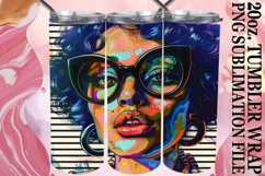 Melanin Magic: Portrait Tumbler Sublimation, 20oz Product Image 1