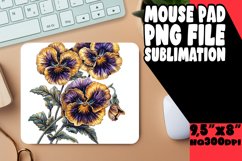 Enchanted Mouse Mat Sublimation Style, Flower Pattern Product Image 1