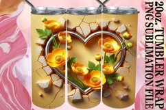 JOYFUL NIGHTS 20oz TUMBLER WRAP, 3D Heart Product Image 1