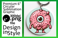 Charming Round Design for Sublimation , Monster Product Image 1