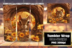 Funny 3D Animals Tumbler Wrap - Wall Hole Product Image 1