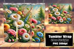 20oz Customizable Tumbler Design , Flower Product Image 1