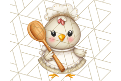 Cottagecore Kitchen Chicken Clipart PNG, Fairytale Style Product Image 2