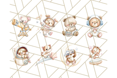 Kawaii Space Creatures Clipart PNG, Galaxy Alien Clip Art Product Image 6