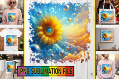 Radiant TSHIRT Gift Ideas PNG, 3D Flower Product Image 1
