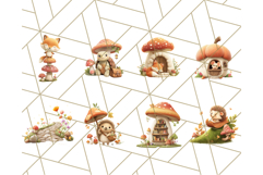 Whimsical Woodland Animal Village PNG Clipart Fantasy Forest Product Image 2