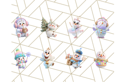 Adorable Snowman Character PNG Clipart Product Image 2