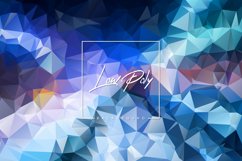 Low poly banner with geometric triangle shapes background Product Image 1