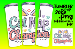 EXTRAORDINARY 20oz Tumbler Graphic , Cat Quote Product Image 1