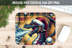 Christmas Dragon Mouse Pad Sublimation - Animal PNG Desig Product Image 1