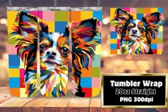 Bright and Abstract Dog Wrap 20oz Sublimation Product Image 1