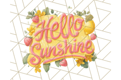 Strawberry Red Lemon Yellow Summer Clipart PNG, Summer Icons Product Image 2