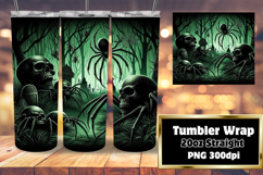 VIVID 20oz Tumbler Artwork , Horror Halloween Product Image 1