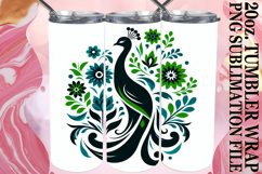 Uplifting moments 20oz tumbler wrap, Flower Animals Product Image 1