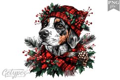Christmas Dog Clipart Design - High Quality 300 Dpi Product Image 1