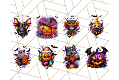 Pumpkin Party Halloween Clipart PNG, Cute Spooky Elements Product Image 6