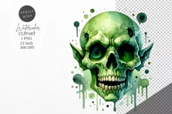 Halloween clipart, Skull clipart, Autumn clipart Product Image 1