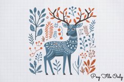 Scandinavian Folk Art Winter Clipart PNG Product Image 1
