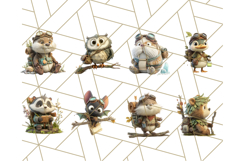 56 Tiny Explorers Clipart PNG, Animal Adventure PNG Product Image 2