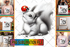 Playful TSHIRT Gift Ideas PNG, Cute Animals Product Image 1