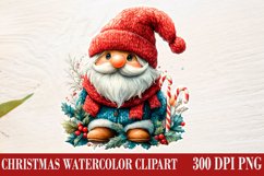 Christmas Gnome Clipart, Winter Clipart Product Image 1
