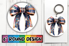 Round Design Sublimation Wrap PNG with Vibrant Watercolor Product Image 1