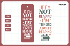 Bookmark Saying SVG | Funny Book Lovers - I&#039;m Thinking Product Image 3