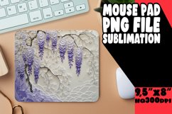 3D Flower in Hole Design Mouse Pad Sublimation PNG Product Image 1