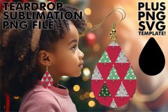 Trendy Teardrop Earrings Magic, Christmas Product Image 1