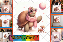 Joyful PNG TSHIRT Art Ideas, Turtle Product Image 1