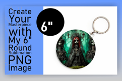 Charming Round Design for Sublimation , Horror Halloween Product Image 1