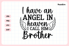 Heartfelt Memorial Quote SVG | I Call Him Brother Product Image 3