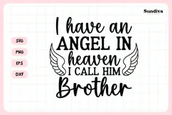 Heartfelt Memorial Quote SVG | I Call Him Brother Product Image 3