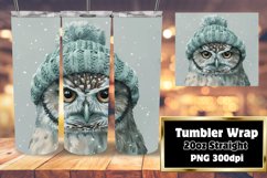 Cozy Holiday Animals Tumbler Wrap 20oz Product Image 1